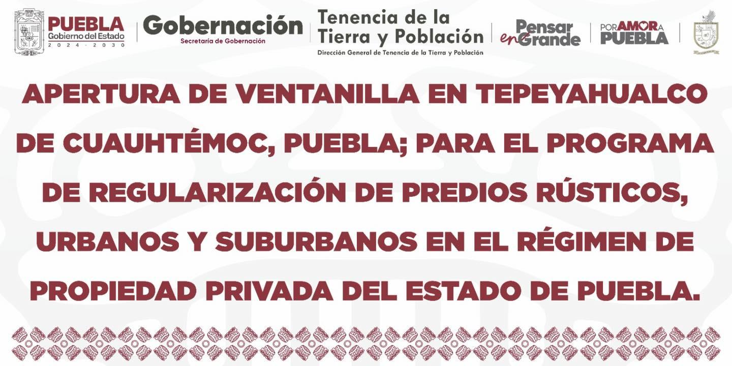 APERTURA OFICIAL DE LA VENTANILLA